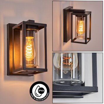 Portalis Wandlamp voor buiten Zwart, 1-licht