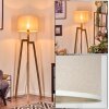 Bassagoda Staande lamp, Leeslamp Natuurlijke kleuren, 1-licht