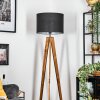 Bassagoda Staande lamp, Leeslamp Natuurlijke kleuren, Zwart, 1-licht