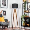 Bassagoda Staande lamp, Leeslamp Natuurlijke kleuren, Zwart, 1-licht