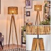 Cando Staande lamp, Leeslamp Natuurlijke kleuren, Zwart, 1-licht