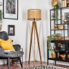 Ramila Staande lamp, Leeslamp Natuurlijke kleuren, Zwart, 1-licht