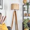 Bongal Staande lamp, Leeslamp Natuurlijke kleuren, Zwart, 1-licht