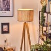 Bongal Staande lamp, Leeslamp Natuurlijke kleuren, Zwart, 1-licht