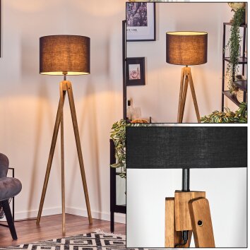 Bassagoda Staande lamp, Leeslamp Natuurlijke kleuren, 1-licht