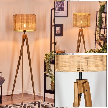 Cavaca Staande lamp, Leeslamp Natuurlijke kleuren, 1-licht