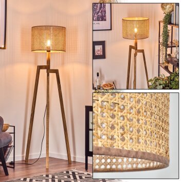 Bassagoda Staande lamp, Leeslamp Natuurlijke kleuren, 1-licht