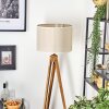 Bassagoda Staande lamp, Leeslamp Natuurlijke kleuren, Zwart, 1-licht