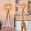 Ramila Staande lamp, Leeslamp Natuurlijke kleuren, Zwart, 1-licht