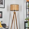 Ramila Staande lamp, Leeslamp Natuurlijke kleuren, Zwart, 1-licht