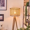 Ramila Staande lamp, Leeslamp Natuurlijke kleuren, Zwart, 1-licht