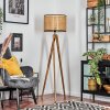 Ramila Staande lamp, Leeslamp Natuurlijke kleuren, Zwart, 1-licht