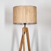 Bongal Staande lamp, Leeslamp Natuurlijke kleuren, Zwart, 1-licht