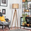 Bongal Staande lamp, Leeslamp Natuurlijke kleuren, Zwart, 1-licht