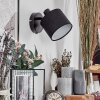 Bassagoda Wandlamp, Muurspot Zwart, 1-licht