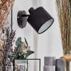 Bassagoda Wandlamp, Muurspot Zwart, 1-licht