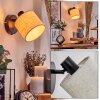 Bassagoda Wandlamp, Muurspot Zwart, 1-licht