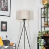 Bassagoda Staande lamp, Leeslamp Zwart, 1-licht