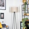 Bassagoda Staande lamp, Leeslamp Zwart, 1-licht