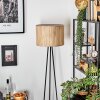 Bongal Staande lamp, Leeslamp Zwart, 1-licht