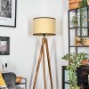 Chellas Staande lamp, Leeslamp Natuurlijke kleuren, Zwart, 1-licht