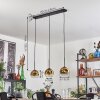 Ripoll Hanglamp Goud, Duidelijk, 3-lichts