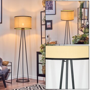 Chellas Staande lamp Zwart, 1-licht