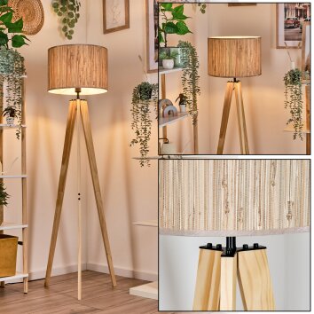 Bongal Staande lamp Natuurlijke kleuren, 1-licht