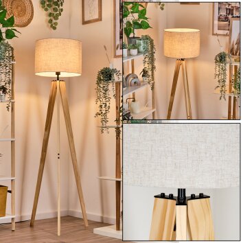 Bassagoda Staande lamp Natuurlijke kleuren, 1-licht