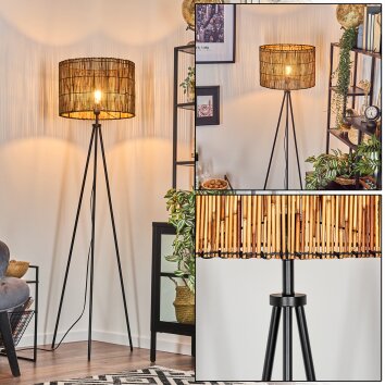 Cando Staande lamp Natuurlijke kleuren, Zwart, 1-licht