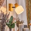 Miguas Wandlamp Chroom, Natuurlijke kleuren, Zwart, 1-licht