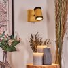 Martim Wandlamp Chroom, Natuurlijke kleuren, Zwart, 1-licht