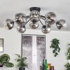 Gastor Plafondlamp 91 cm Duidelijk, Rookkleurig, 12-lichts