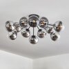 Gastor Plafondlamp 91 cm Chroom, Duidelijk, Rookkleurig, 12-lichts