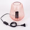 Telhais Tafellamp, Leeslamp Roze, Zwart, 1-licht