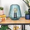 Telhais Tafellamp, Leeslamp Blauw, Zwart, 1-licht