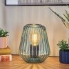 Telhais Tafellamp, Leeslamp Blauw, Zwart, 1-licht