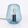 Telhais Tafellamp, Leeslamp Blauw, Zwart, 1-licht