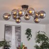 Gastor Plafondlamp 83 cm Rookkleurig, 10-lichts