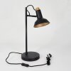 Vouzy Tafellamp, Leeslamp Zwart, 1-licht