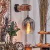 Vevino Wandlamp, Muurspot Natuurlijke kleuren, Zwart, 1-licht