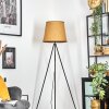 Palmeiros Staande lamp, Leeslamp Zwart, 1-licht