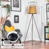 Palmeiros Staande lamp, Leeslamp Zwart, 1-licht