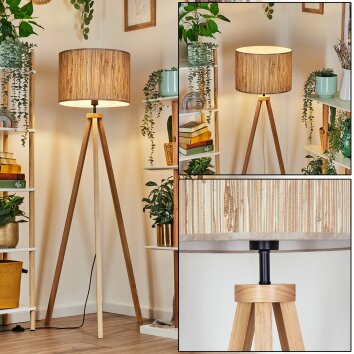 Bongal Staande lamp Natuurlijke kleuren, 1-licht