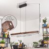 Carbellino Hanglamp LED Donkerbruin, Zwart, 1-licht