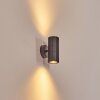 Cidral Wandlamp voor buiten, Licht omhoog & omlaag Zwart, 2-lichts