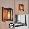 Portalis Wandlamp voor buiten Bruin, houtlook, Zwart, 1-licht