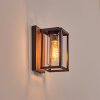 Portalis Wandlamp voor buiten Bruin, houtlook, Zwart, 1-licht