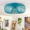 Wemude Plafondlamp Blauw, 1-licht