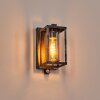 Portalis Wandlamp voor buiten Zwart, Zilver, 1-licht, Bewegingsmelder